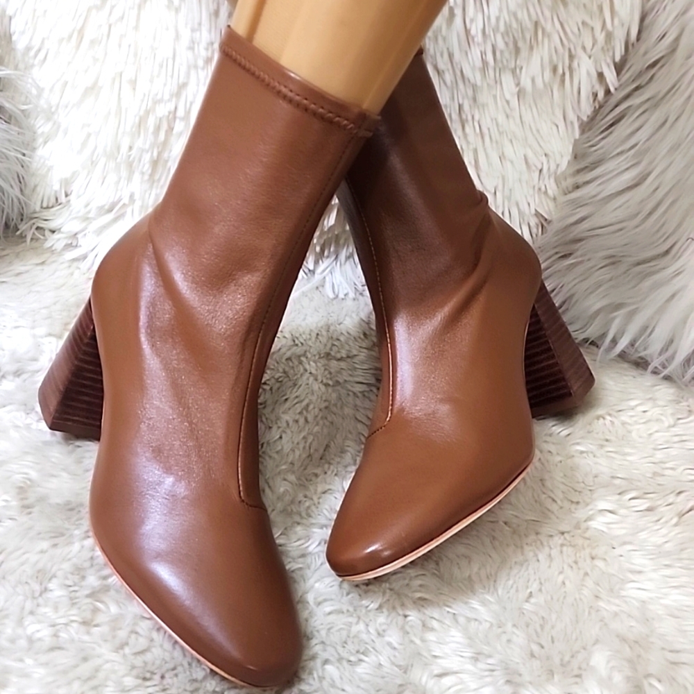 Loeffler Randall Brown Ankle Boots - Picture 2 of 12